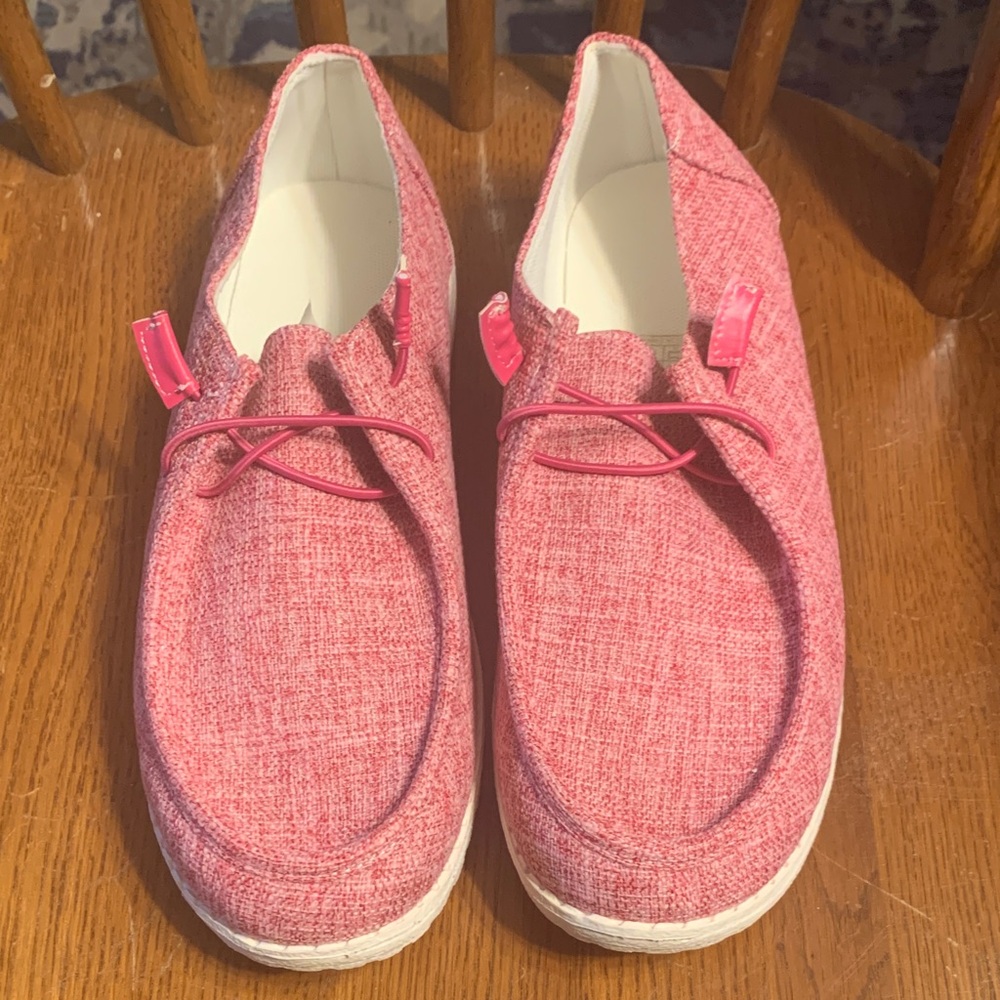 Temu Pink Loafers for Women
